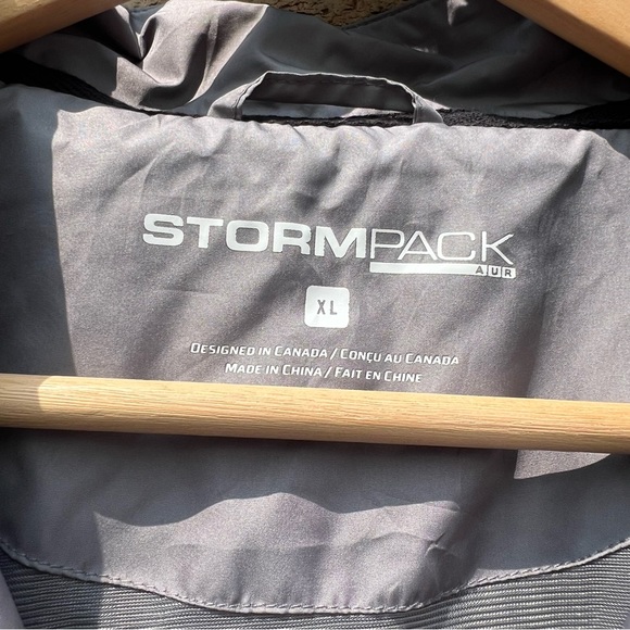 STORMPACK AUR Mens 1/4 Zip Pullover Jacket Water Repellent Windbreaker Gray XL - Picture 9 of 10